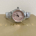  Shop Authentic Versace Hellenyium Pink Dial Silver Steel Strap Watch for Women - V12010015 - Luxxuri
