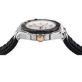 Versace Chain Reaction Quartz White Dial Black Rubber Strap Watch for Men - VEDY00219