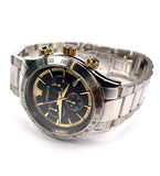  Shop Authentic Versace Classic Chronograph Quartz Black Dial Silver Steel Strap Watch For Men - VEV700419 - Luxxuri
