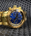  Shop Authentic Versace Classic Chronograph Quartz Blue Dial Gold Steel Strap Watch For Men - VEV700619 - Luxxuri