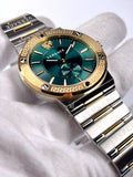  Shop Authentic Versace Hellenyium Quartz Green Dial Silver Steel Strap Watch For Men - VEVK00420 - Luxxuri