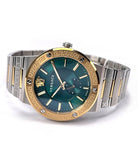  Shop Authentic Versace Hellenyium Quartz Green Dial Silver Steel Strap Watch For Men - VEVK00420 - Luxxuri