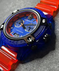  Shop Authentic Versace Icon Active Chronograph Quartz Blue Dial Orange Rubber Strap Watch For Men - VEZ700922 - Luxxuri