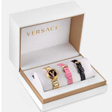  Shop Authentic Versace V Virtus Quartz Black Dial Gold Steel Strap Watch For Women - VET300121 - Luxxuri