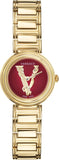  Shop Authentic Versace Virtus Mini Quartz Red Dial Gold Steel Strap Watch For Women - VET300321 - Luxxuri