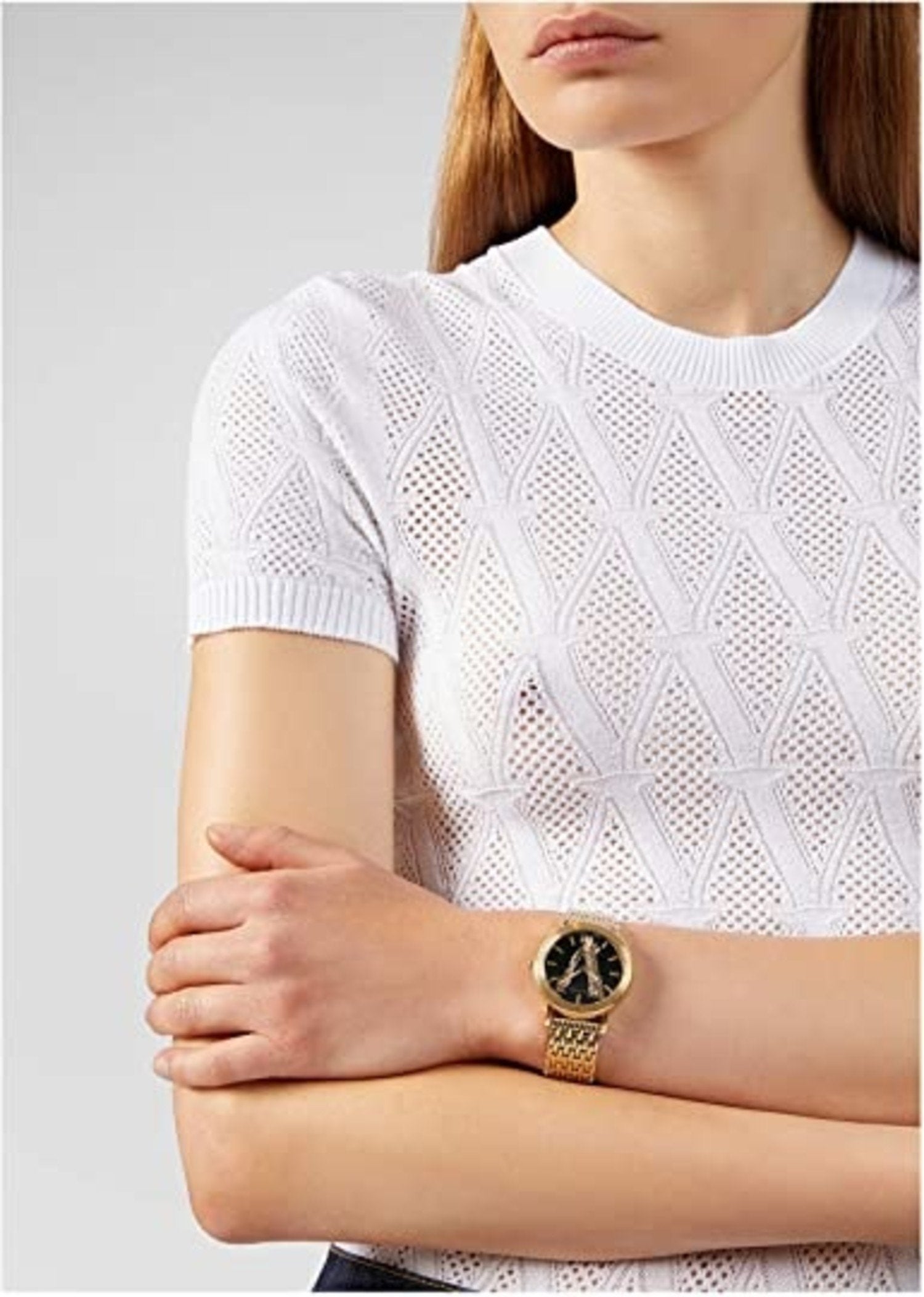  Shop Authentic Versace Virtus Quartz Black Dial Gold Steel Strap Watch for Women - VEHC00619 - Luxxuri