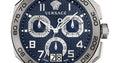  Shop Authentic Versace Dylos Chronograph Blue Dial Silver Steel Strap Watch for Men - VQC090016 - Luxxuri