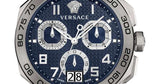  Shop Authentic Versace Dylos Chronograph Blue Dial Silver Steel Strap Watch for Men - VQC090016 - Luxxuri