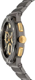  Shop Authentic Versace Greca Icon Quartz Black Dial Black Steel Strap Watch For Men - VEZ900521 - Luxxuri