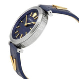  Shop Authentic Versace V-Twist Quartz Blue Dial Blue Leather Strap Watch for Women - VELS00119 - Luxxuri