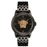  Shop Authentic Versace Palazzo Empire Black Dial Black Steel Strap Watch for Men - VERD00518 - Luxxuri
