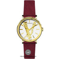  Shop Authentic Versace Virtus White Dial Red Leather Strap Watch for Women - VEHC00219 - Luxxuri