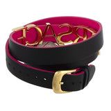  Shop Authentic Versace V-Flare Quartz Black Dial Black Leather Strap Watch for Women - VEBN00218 - Luxxuri