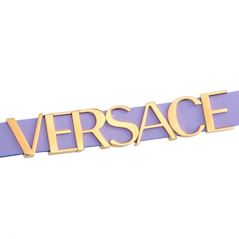  Shop Authentic Versace V-Flare Silver Dial Purple Leather Strap Watch for Women - VEBN00318 - Luxxuri