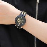  Shop Authentic Versace V-Race Analog Quartz Black Dial Two Tone Steel Strap Watch For Men - VEBV00619 - Luxxuri