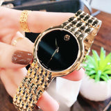  Shop Authentic Movado Veturi Quartz Black Dial Gold Steel Strap Watch for Men - 0606934 - Luxxuri