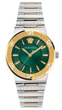  Shop Authentic Versace Greca Green Dial Silver Steel Strap Watch for Women - VEVH00720 - Luxxuri