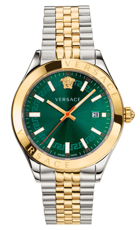  Shop Authentic Versace Hellenium Green Dial Two Tone Steel Strap Watch for Men - VEVK00620 - Luxxuri