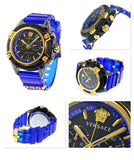  Shop Authentic Versace Icon Active Chronograph Black Dial Blue Rubber Strap Watch For Men  VEZ700521 - Luxxuri