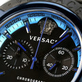  Shop Authentic Versace icon Active Chronograph Black Dial Black Silicone Strap Watch For Men - VEZ700622 - Luxxuri