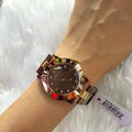 Marc Jacobs Amy Grey Dial Two Tone Steel Strap Watch for Women - MBM3195