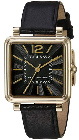  Shop Authentic Marc Jacobs Vic Black Dial Black Leather Strap Watch for Women - MJ1522 - Luxxuri