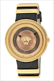  Shop Authentic Versace V Metal Icon Gold Dial Black & Gold Strap Watch for Women - VLC030014 - Luxxuri