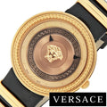  Shop Authentic Versace V Metal Icon Gold Dial Black & Gold Strap Watch for Women - VLC030014 - Luxxuri