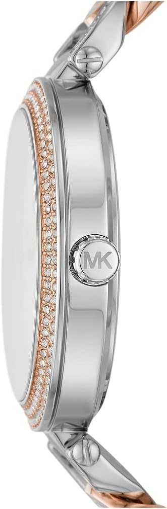  Shop Authentic Michael Kors Catelyn Quartz Silver Dial Two Tone Steel Strap Watch For Women - MK4634 - Luxxuri