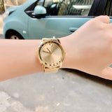  Shop Authentic Movado Bold Gold Dial Gold Mesh Bracelet Watch for Women - 3600242 - Luxxuri