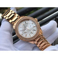  Shop Authentic Bulova Crystal Silver Dial Rose Gold Steel Strap Watch for Women - 97N101 - Luxxuri
