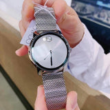 Shop Authentic Movado Bold Silver Dial Silver Mesh Bracelet Watch For Women - 3600241 - Luxxuri