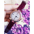  Shop Authentic Versace Olympo Crystal Gleam White Dial Purple Leather Strap Watch for Women - VAN010016 - Luxxuri