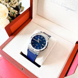  Shop Authentic Salvatore Ferragamo F-80 Classic Blue Dial Blue Leather Strap Watch for Men - SFDT00719 - Luxxuri