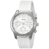  Shop Authentic Guess Marina Quartz White Dial White Rubber Strap Watch For Women - W1025L1 - Luxxuri