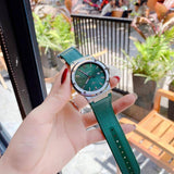  Shop Authentic Salvatore Ferragamo F-80 Classic Green Dial Green Leather Strap Watch for Men - SFDT00519 - Luxxuri