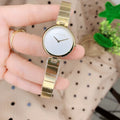  Shop Authentic Calvin Klein Authentic Silver Dial Gold Steel Strap Watch for Women - K8G23546 - Luxxuri