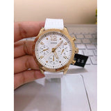  Shop Authentic Guess Marina Multifunction White Dial White Rubber Strap Watch for Women - W1025L5 - Luxxuri