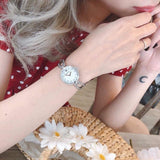  Shop Authentic Bulova Crystal Collection Mother of Pearl Dial Silver Steel Strap Watch for Women - 96L223 - Luxxuri