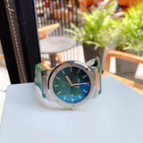  Shop Authentic Salvatore Ferragamo F-80 Classic Green Dial Green Leather Strap Watch for Men - SFDT00519 - Luxxuri