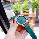  Shop Authentic Salvatore Ferragamo F-80 Classic Green Dial Green Leather Strap Watch for Men - SFDT00519 - Luxxuri