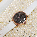  Shop Authentic Swarovski Crystalline Hours Quartz Grey Dial Black Leather Strap Watch for Women - 5344635 - Luxxuri