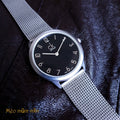  Shop Authentic Calvin Klein Minimal Black Dial Silver Mesh Bracelet Watch for Men - K3M51151 - Luxxuri
