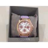  Shop Authentic Guess Starlight Diamonds White Dial Purple Rubber Strap Watch for Women - W0846L6 - Luxxuri