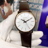  Shop Authentic Calvin Klein Posh Silver Dial Brown Leather Strap Watch for Men - K8Q316G6 - Luxxuri