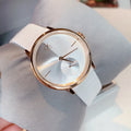  Shop Authentic Calvin Klein Accent Silver Dial White Leather Strap Watch for Women - K2Y236K6 - Luxxuri