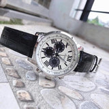  Shop Authentic Guess Chronograph Quartz White Dial Brown Leather Strap Watch For Men - W0380G1 - Luxxuri
