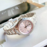  Shop Authentic Versace Hellenyium Pink Dial Silver Steel Strap Watch for Women - V12010015 - Luxxuri