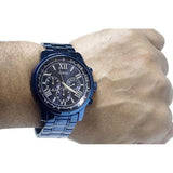  Shop Authentic Guess Horizon Chronograph Black Dial Blue Steel Strap Watch For Men - W0379G5 - Luxxuri