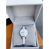  Shop Authentic Calvin Klein Rebel White Dial White Leather Strap Watch for Women - K8P231L6 - Luxxuri